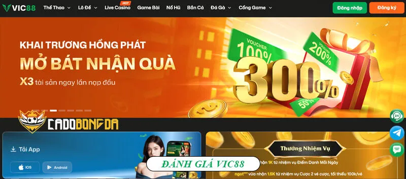 VIC88 - Trang cá độ bóng TOP 1 VN